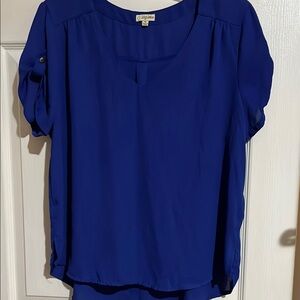 Elegant Blue Women's Top